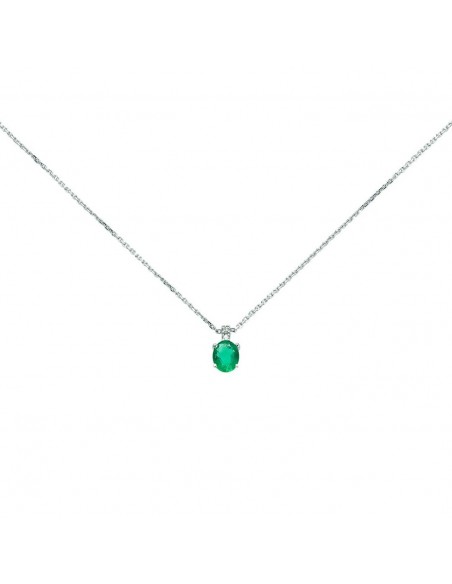 Miluna collana e pendente in Oro con Smeraldo