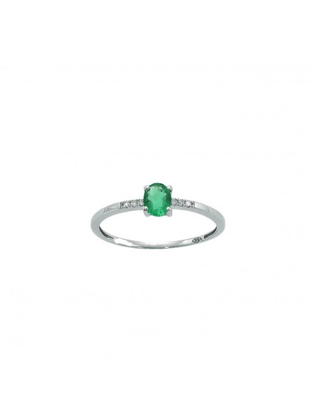 Anello Miluna in Oro Smeraldo e Diamanti - lid3049x