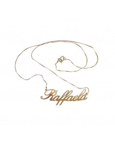 Collana in Argento bagnato in oro Rosè Nome Personalizzato 2