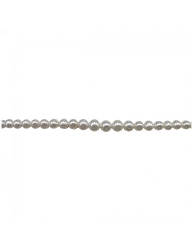 Miluna bracciale Perle a Scalare ed Oro  Bianco